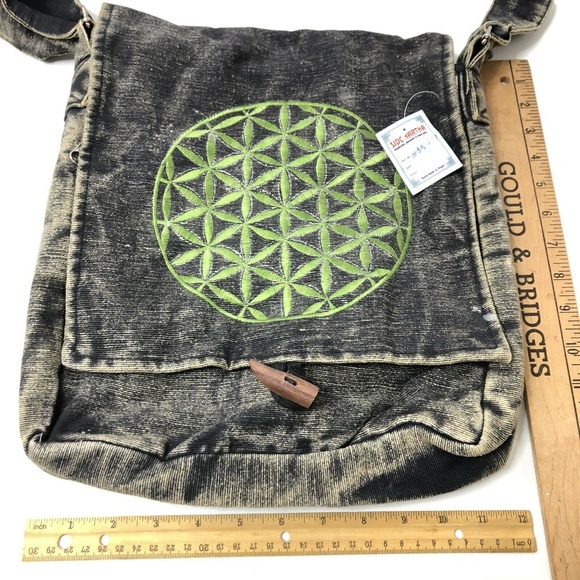 Siddhartha Handmade Medallion Boho Crossbody Bag - Picture 8 of 8